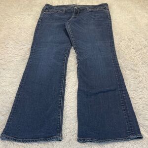 Seven7 Dark Blue BOOT CUT Jeans WOMENS SIZE 32 waist